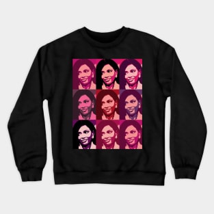 Crushed out on Jasmine Crockett - in plums Crewneck Sweatshirt